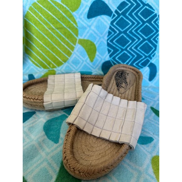 Free People Island Time Espadrille In White Slip-On Sandals  Size 39 - Picture 7 of 12